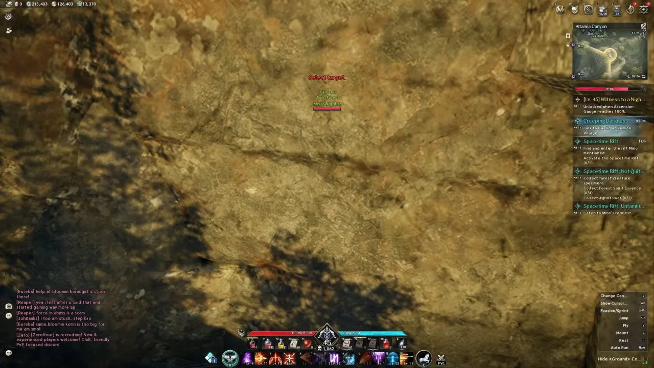 Character Stuck