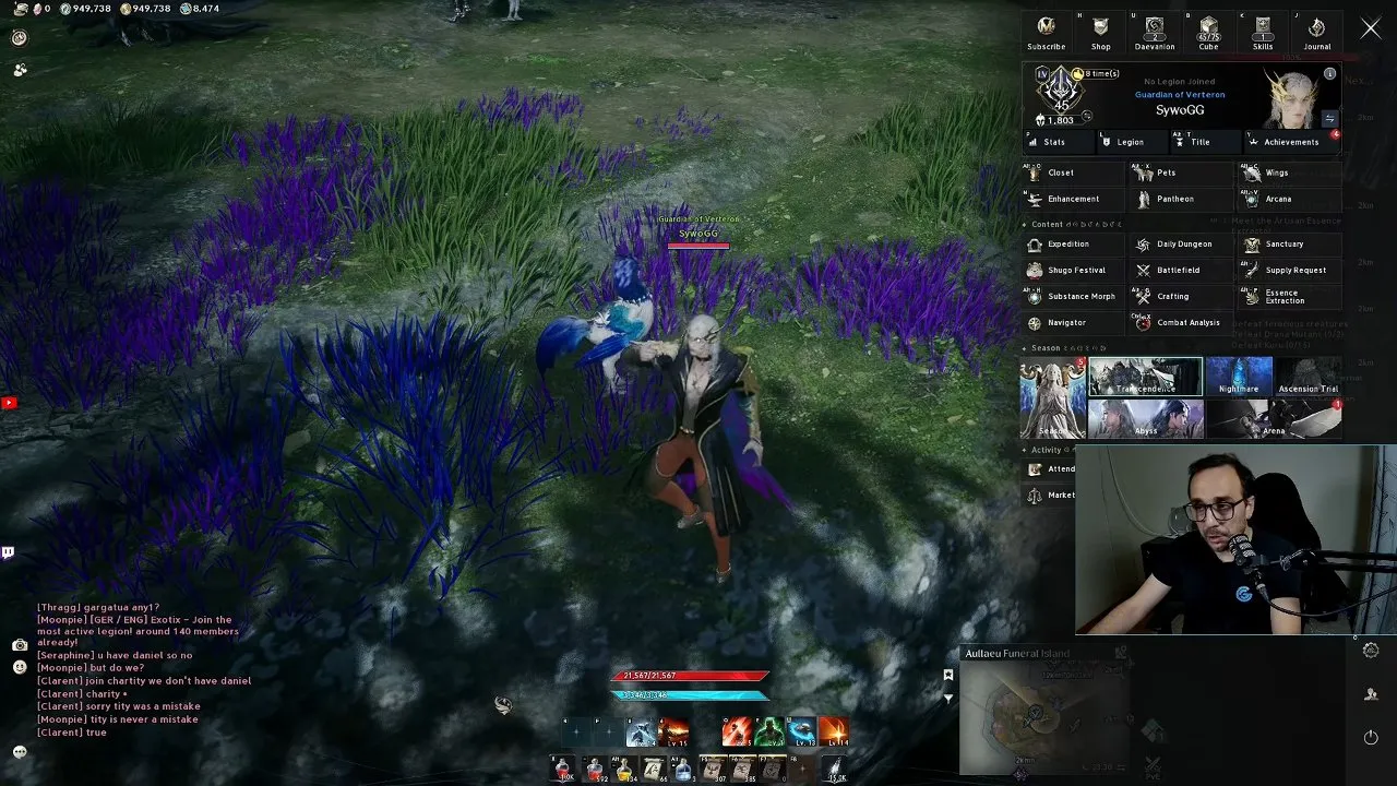 Transcendents selection at the 1600 gear-score milestone