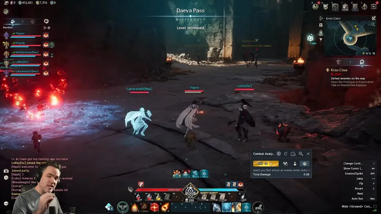 Record button in Combat Analysis during a dungeon fight