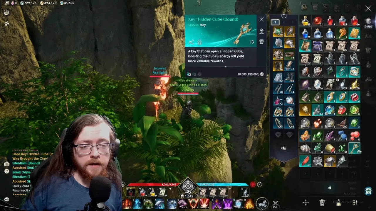 Key: Hidden Cube item tooltip in the AION 2 inventory